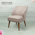 French style beautiful chair frame fabric wing back lounge leisure chair